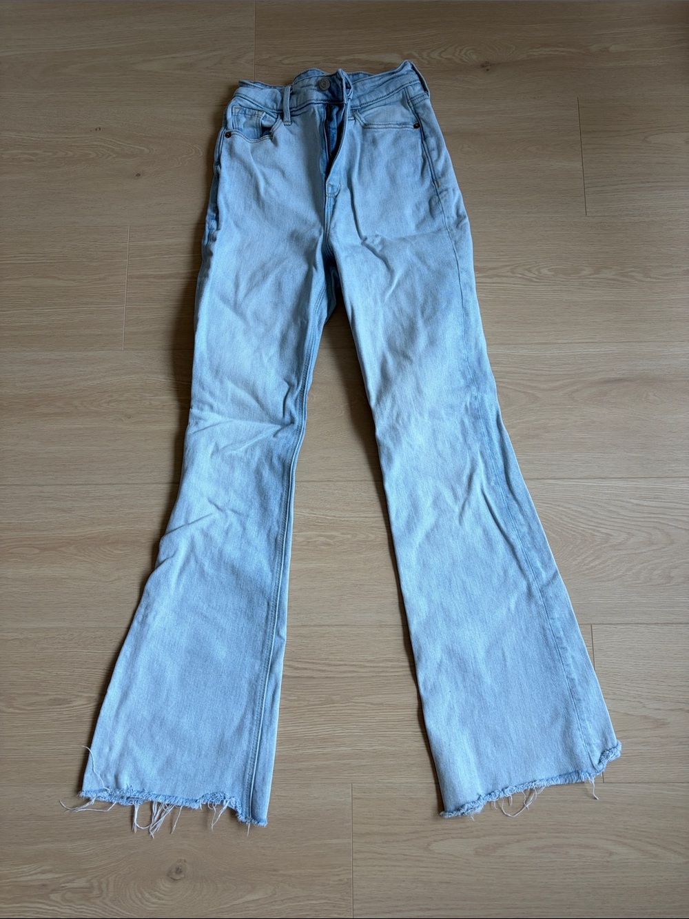 Old Navy Light Blue Higher High Rise Flare Jeans